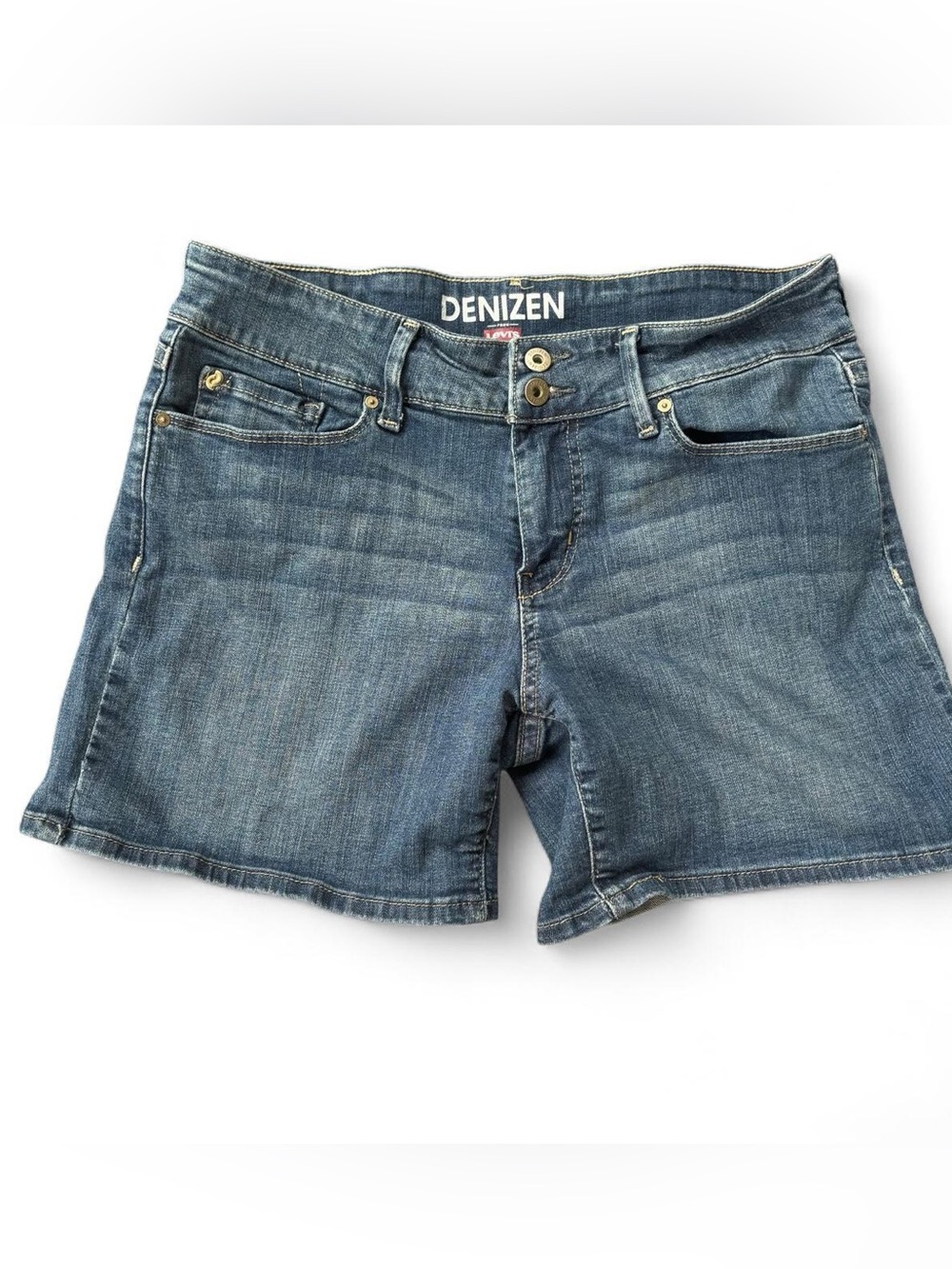 DENIZEN from Levi’s Medium Wash Mid Rise Stretch Denim Shorts Size 4